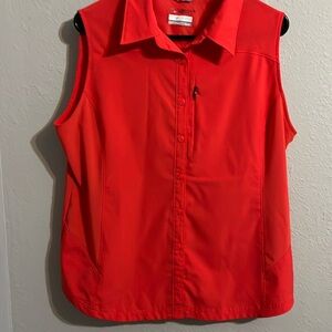 Columbia Women's Red Button Down Shirt